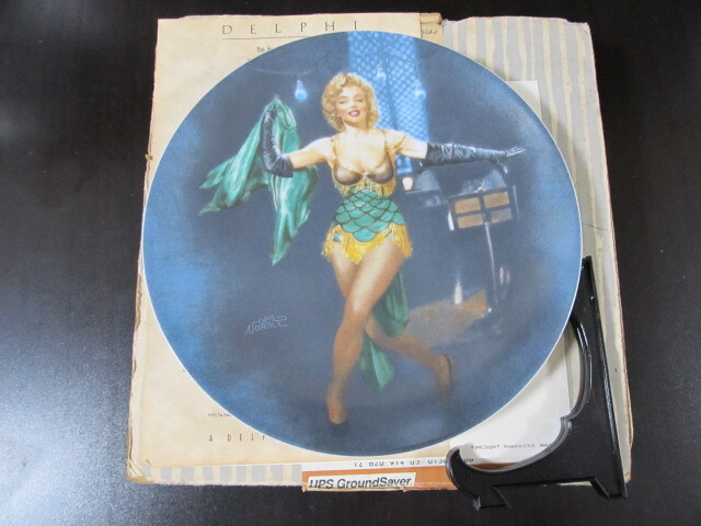 * не выставленный товар *[ Marilyn Monroe ] автобус Stop * collector plate /3868/ частное лицо импорт /$75