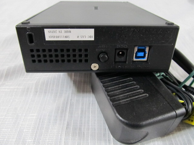 ●現状品●【IOデーター】HGC-LA3・3TB/USB 3.0／2.0対応外付ハードディスクの画像3