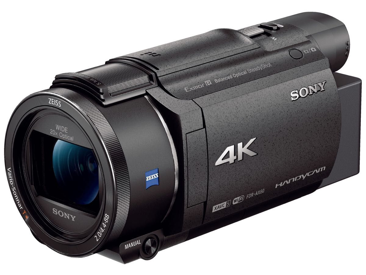 綺麗な展示品☆ソニー SONY FDR-AX60 Handycam☆4Kハンディカム高性能☆空間光学手ブレ補正機能搭載☆1年保証付