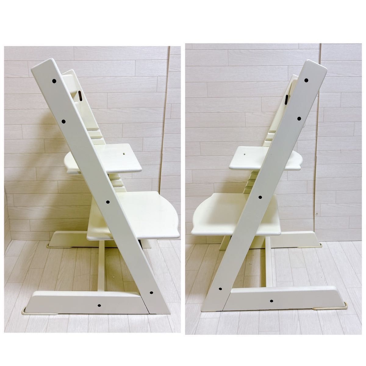 リメイク品 STOKKE ストッケ トリップトラップ シリアル4 良品 ホワイト_画像6