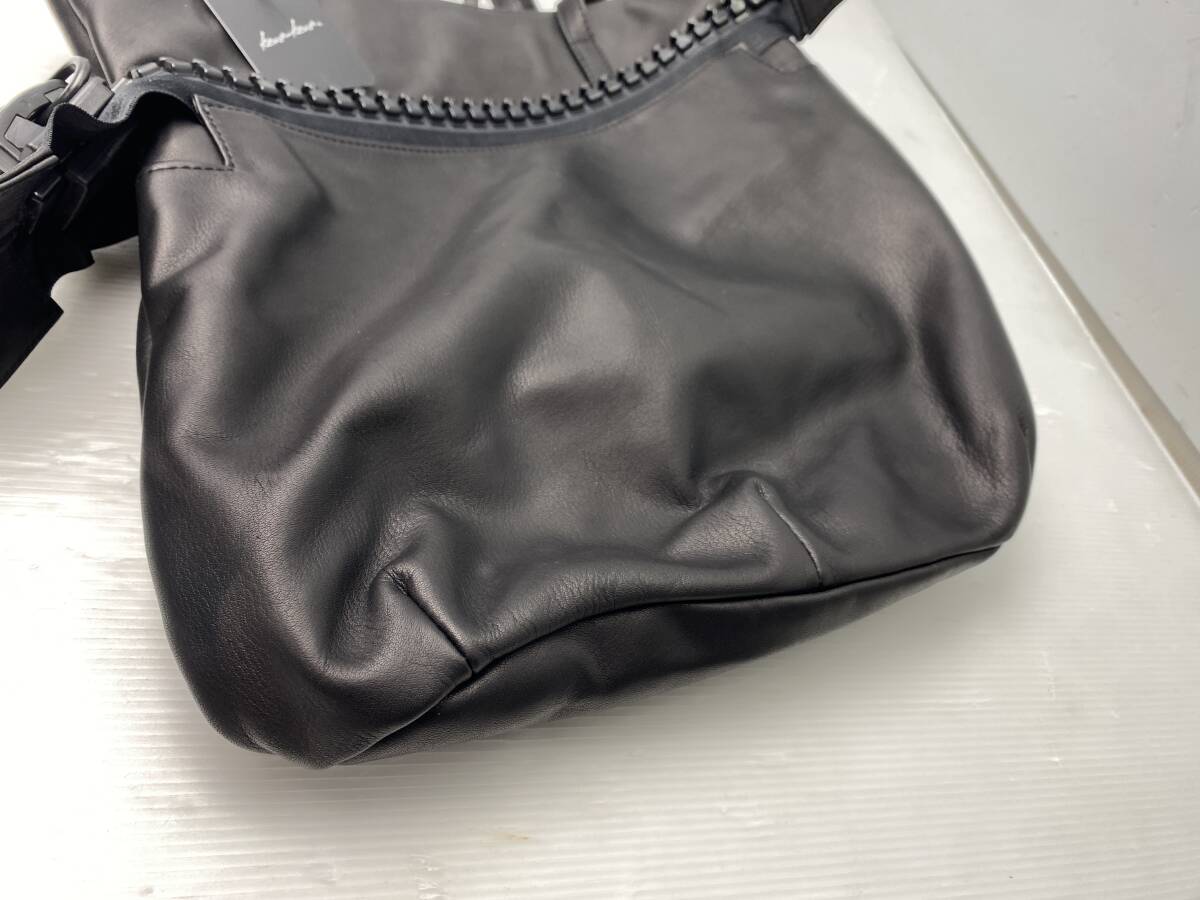 ★kawa-kawa ...★ дамская сумка    сумка для покупок   черный   винтаж 【 подержанный товар / товар в состоянии "как есть" 】