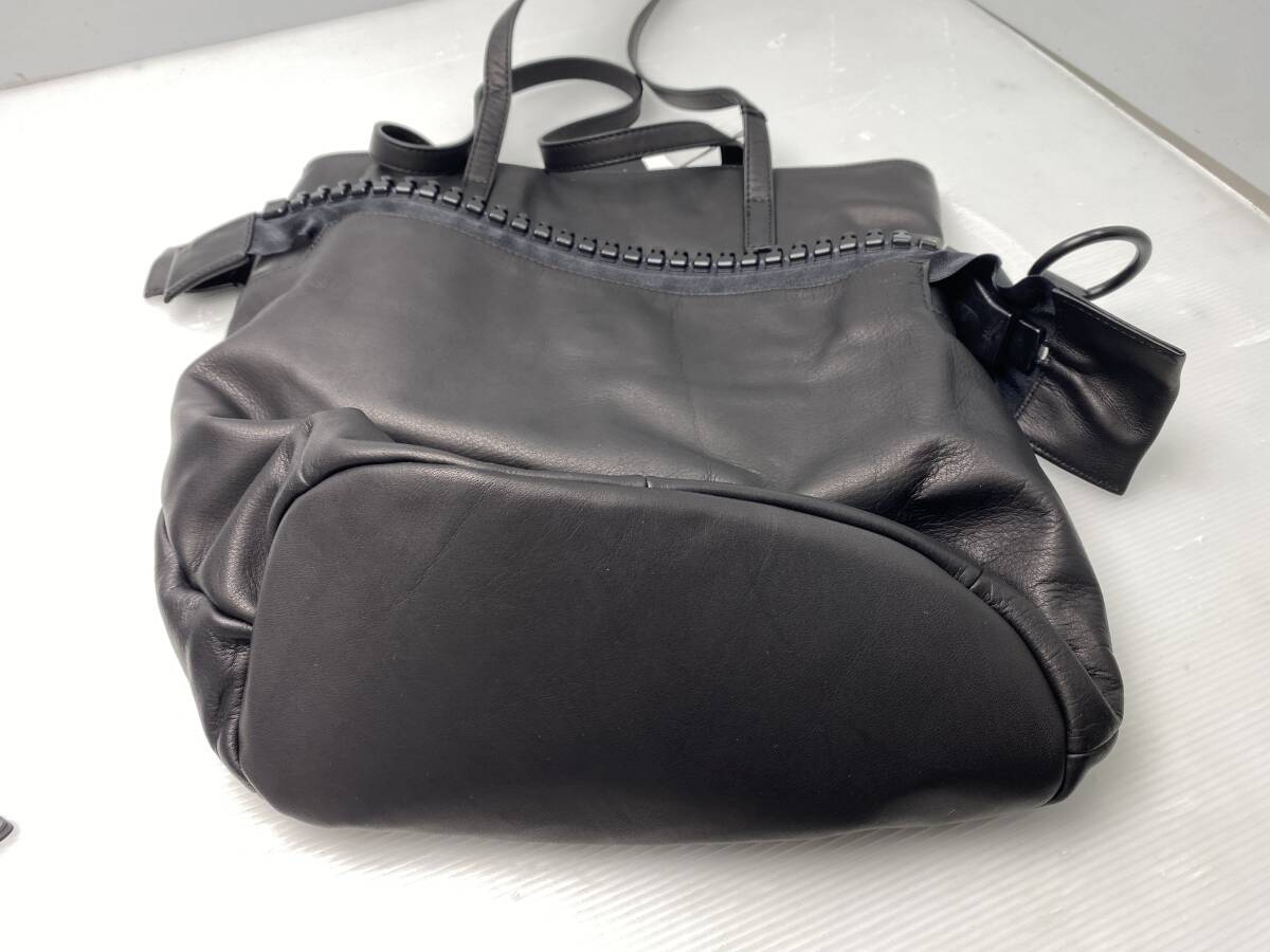 ★kawa-kawa ...★ дамская сумка    сумка для покупок   черный   винтаж 【 подержанный товар / товар в состоянии "как есть" 】