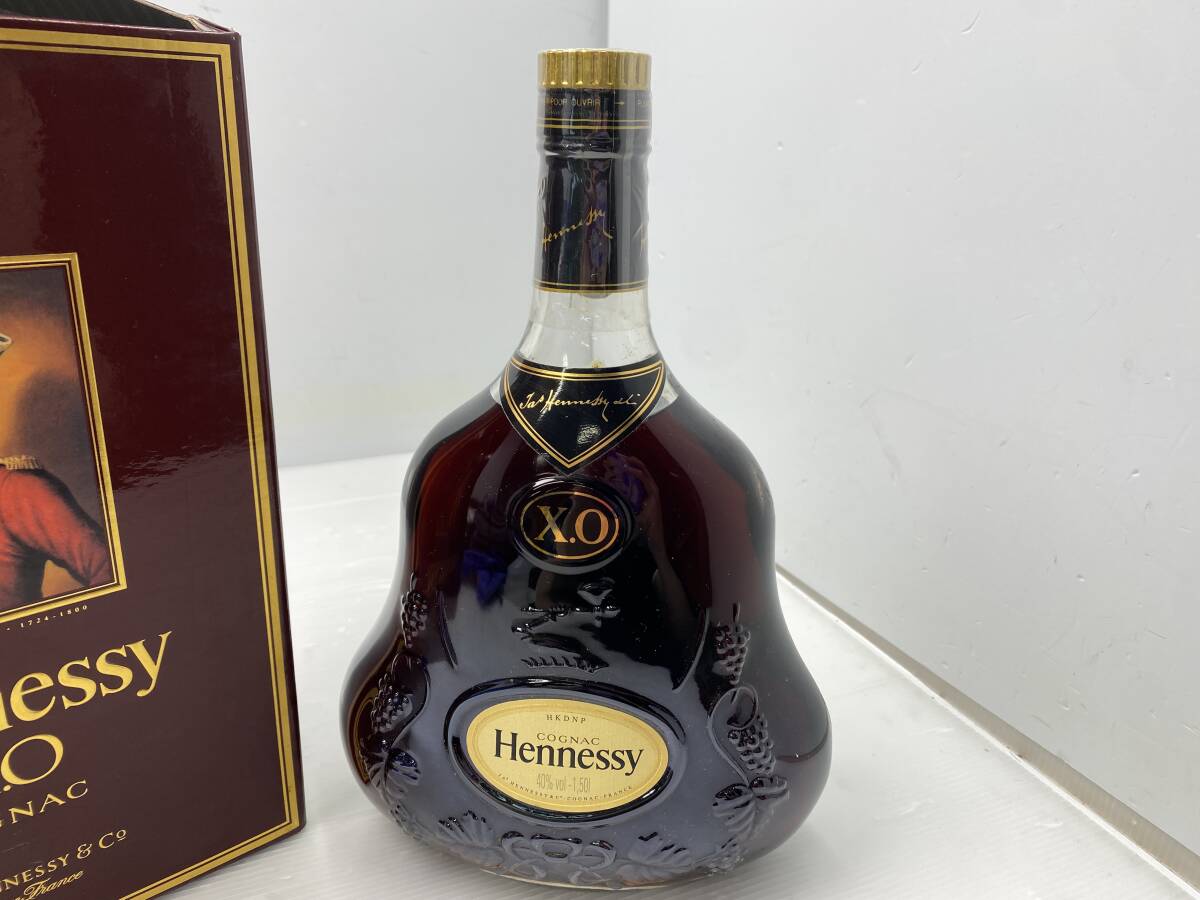 ★未開栓 古酒★X.O Hennessy THE ORIGINAL ヘネシー ブランデー【未開栓品/現状品】の画像2