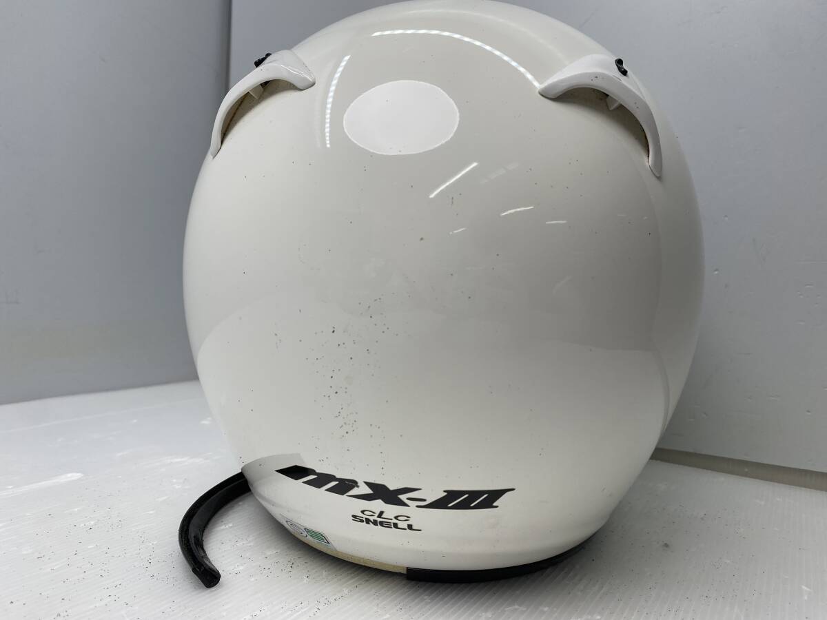 ★Arai アライ★MX-III CLC SNELL フルフェイスヘルメット 57.58cm 99年製【中古/現状品/劣化あり】の画像9