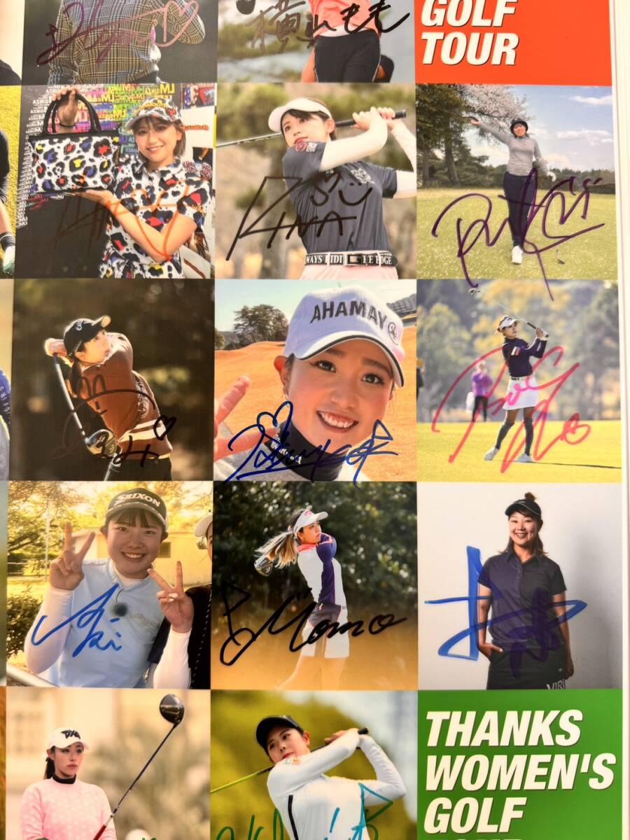 Thanks Women\'s Golf Tour 11th GAME all player autographed panel 