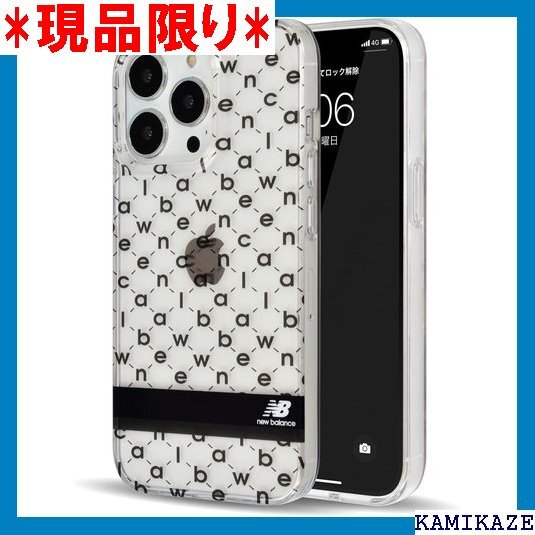 iPhone13Pro ケース iPhone13 ケー ニューバランス 背面 TPUクリアソフトケース ブラック 1821_画像1