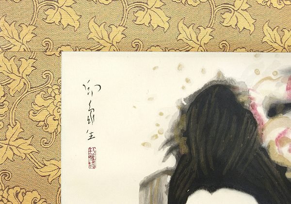 ◎堂本印象『舞妓の図』木版画☆・掛け軸・ ◎堂本印象『舞妓の図』木版画☆・掛け軸・