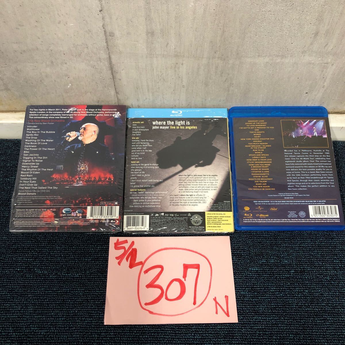 [..ec]Blu-ray 3 листов совместно западная музыка NEWBLOOD BEEGEES John mayer зарубежная запись LIVE 1989 London Las Vegas