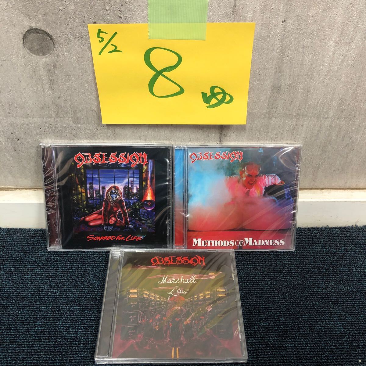 【ゆ.ec】新品未開封 洋楽 OBSESSION オブセッション CDまとめて3枚 METHODSOFMADNESS MARSGALLLAW ロックの画像1