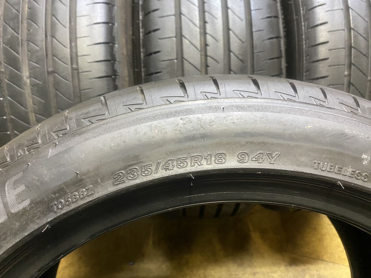 235/45R18（94Y）ブリヂストン TURANZA T005A 中古4本 2021年製 バリ山 235/45/18_画像6