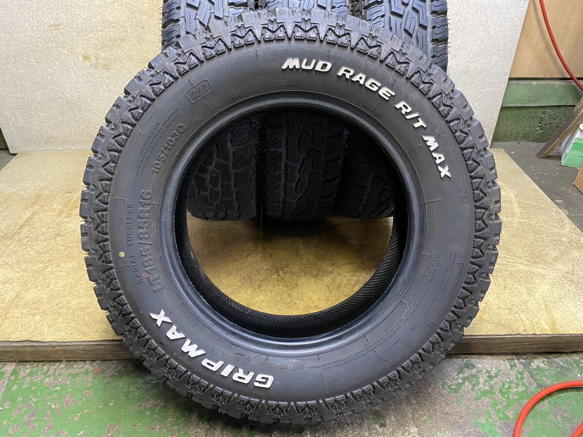 LT185/85R16（105/103Q）GRIPMAX MUD RAGE R/T MAX 中古4本 2021年製 バリ山 185/85/16_画像7