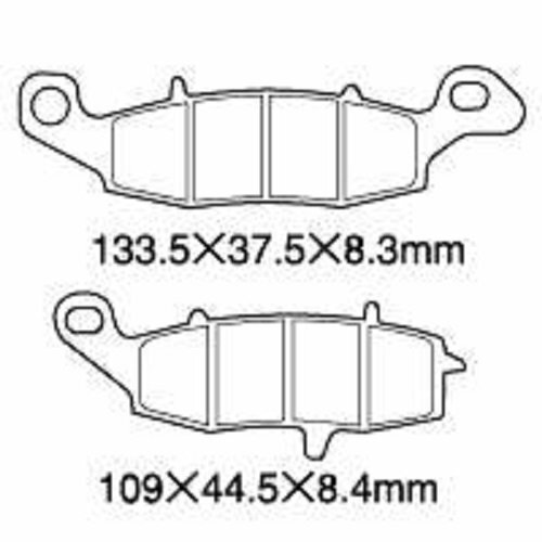 NTB '02～'05 ZR-7S (ZR750F) フロントブレーキパッド左右セット A61-005KN + A61-008SN_左側　A61-008SN