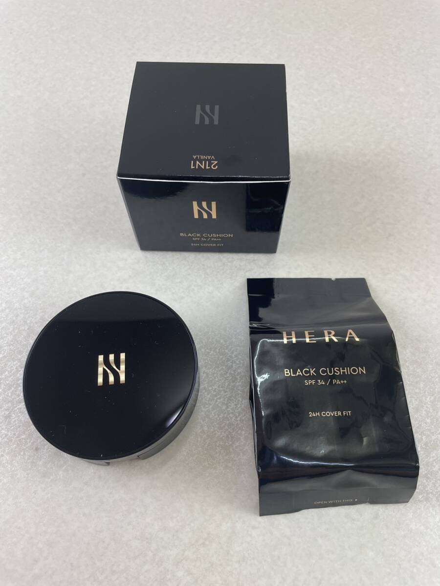 （K3）HERA ヘラ ブラッククッション 21N1 バニラ SPF34/PA++ 15g x2 ファンデーション 韓国コスメ★化粧品 コスメ★未使用品！_画像5