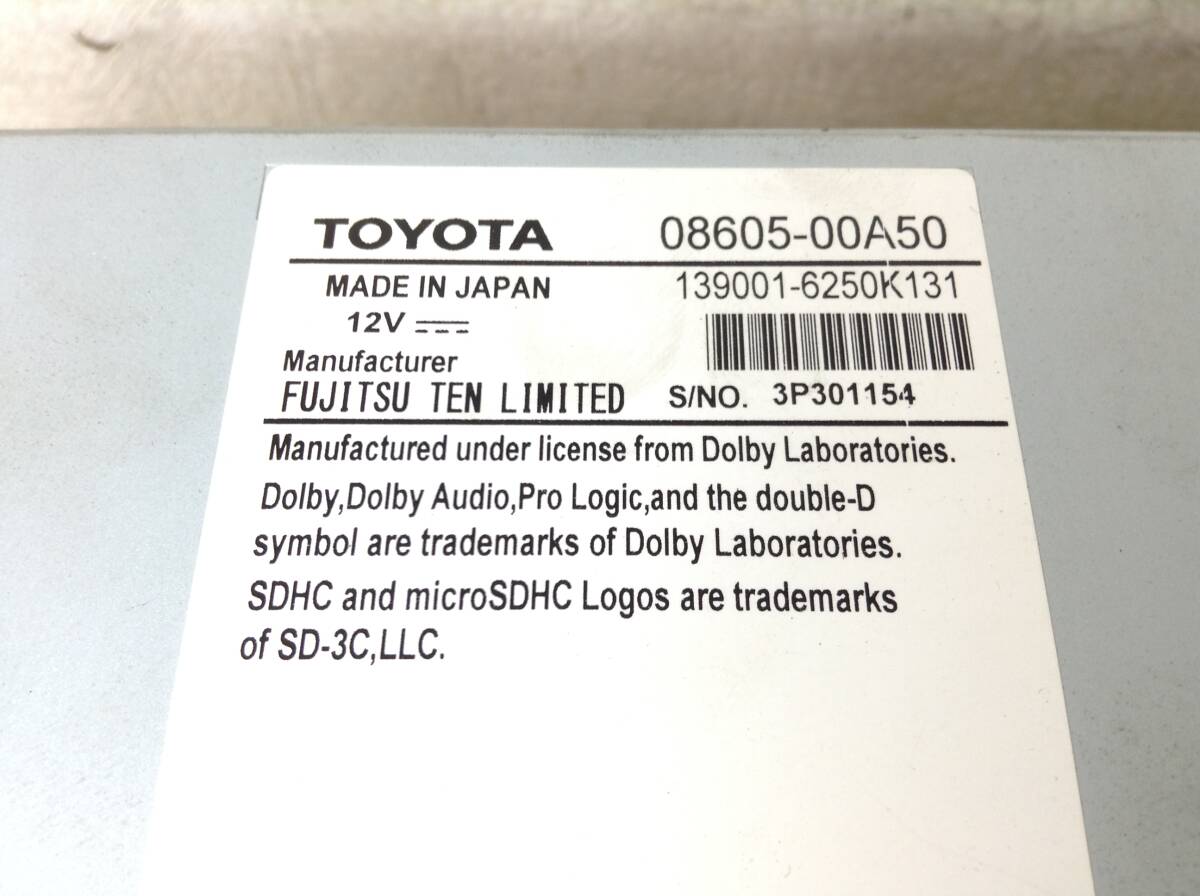  Toyota оригинальный NSZT-W66T Full seg встроенный текущее состояние доставка товар 
