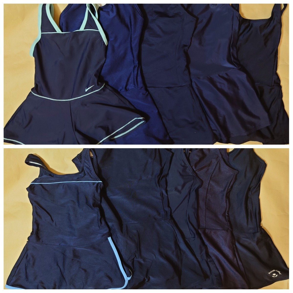 [ costume play clothes ] navy swimsuit 10 pieces set * One-piece swimsuit * culotte * skirt type swimsuit *120~-60 size *