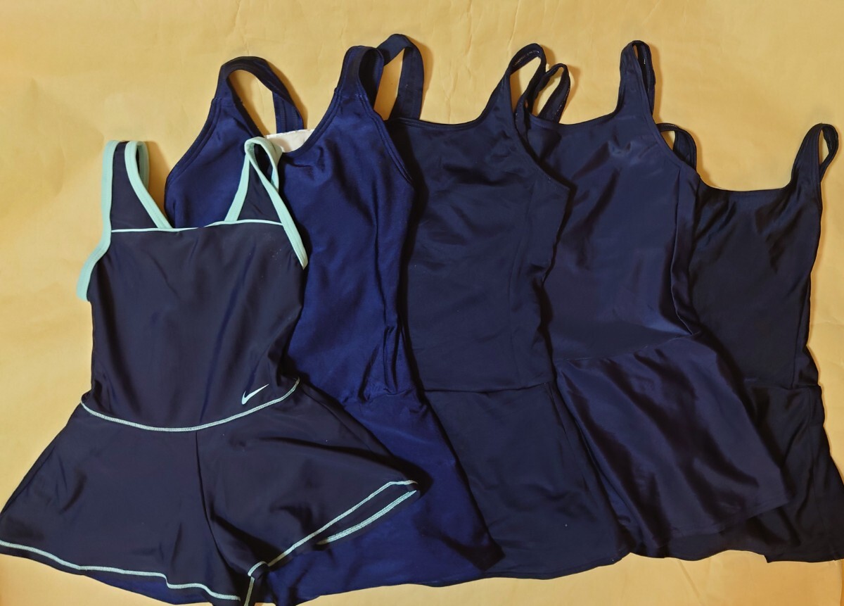 [ costume play clothes ] navy swimsuit 10 pieces set * One-piece swimsuit * culotte * skirt type swimsuit *120~-60 size *