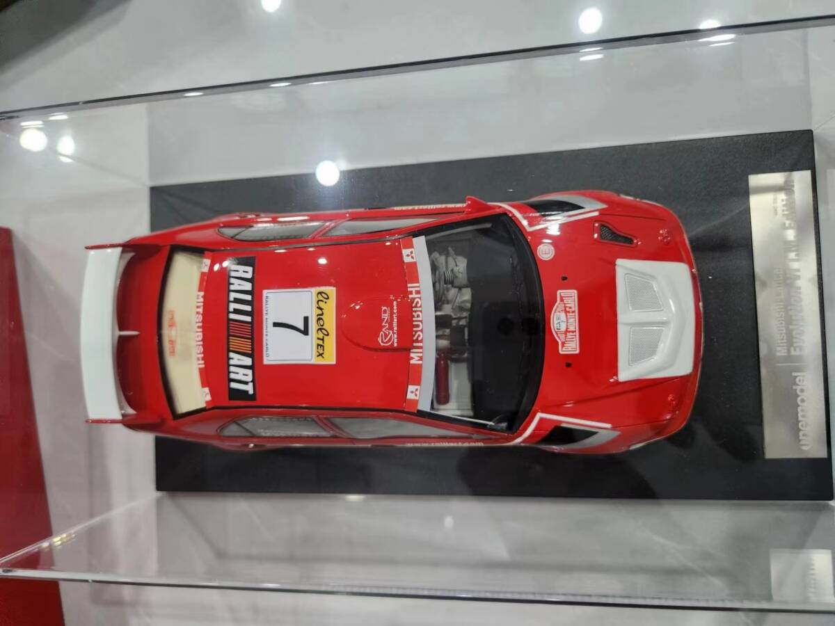 送料無料★中古品 ONEMODEL 1/18 ランサーエボリューション Evo 6 VI 6.5 Tommi Makinen #7 Resin Model ONE MODELの画像6