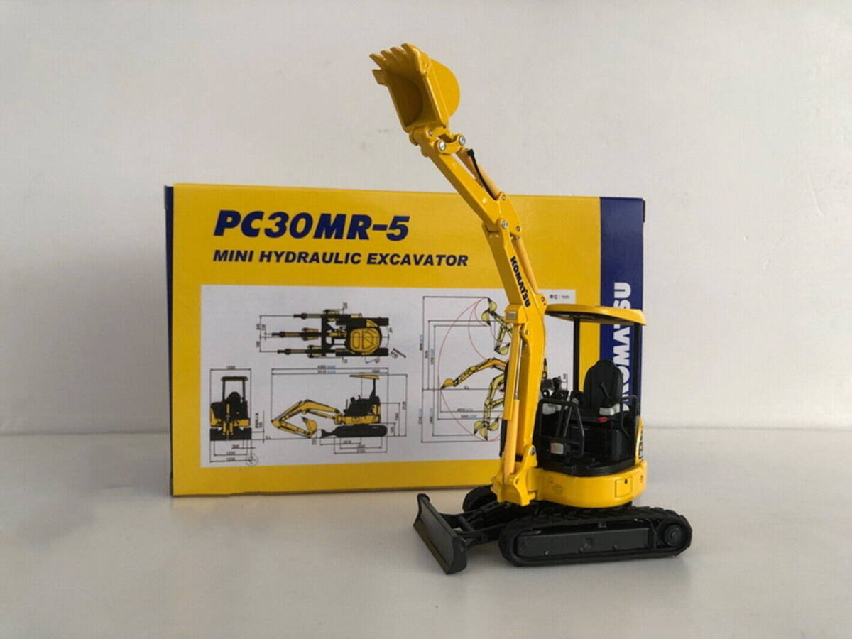  free shipping *KOMATSU Komatsu PC30MR-5 Mini hydraulic excavator 1/32 scale die-cast original box new goods 