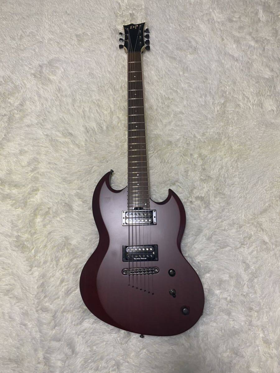 【中古美品】ESP VIPER(ヴァイパー) Harf Mat Cherry 7弦ギター_画像1