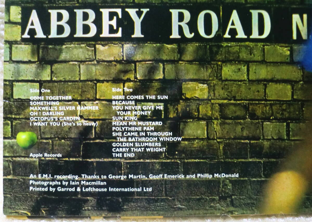【2点で送料無料】CD ビートルズ Beatles ロシア製? Abbey Road 紙ジャケット レーベル複写シート 歌詞カード 帯付き 黒いディスク仕様_画像4