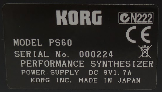 【送料無料】KORG コルグ PS60 パフォーマンス シンセサイザー キーボード ピアノ デジタル 61鍵盤 PERFORMANCE SYNTHESIZER_画像8