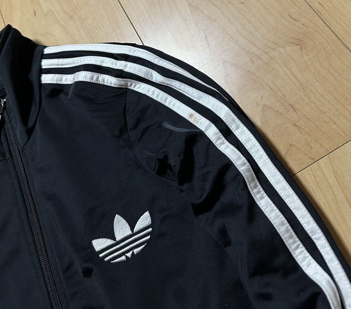 早い者勝ち 送料230円 アディダス adidas ジャージ トレフォイル オリジナルス ATP トラックジャケット ロゴ ライン トラックトップ _画像3