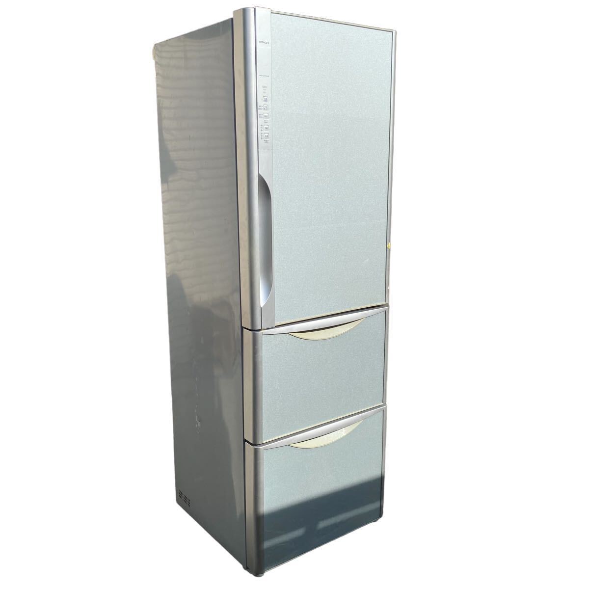 A♪ 日立 HITACHI R-D3700 XS 真空チルドV冷蔵庫 365L 右開き 3ドア ノンフロン冷凍冷蔵庫 直接引き取り歓迎さいたま市_画像1