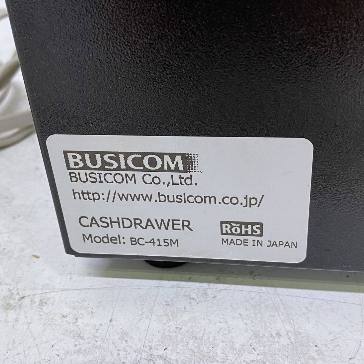 R! BUSICOMbiji com CASHDRAWER cache do lower modular type black BC-415M-B(6C) 3 note 6 coin reji33×41.5×H10.5. key 2 piece attaching 