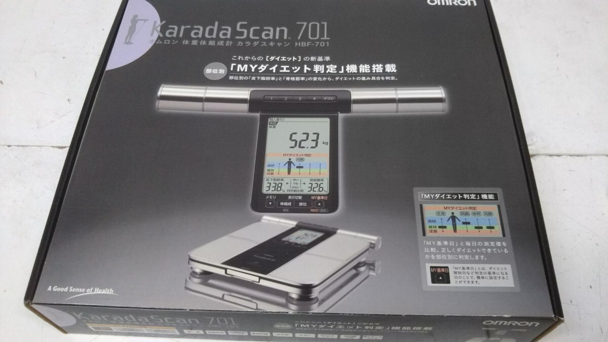 * OMRON Omron Karada Scankalada scan weight body composition meter HBF701 new goods unused goods 
