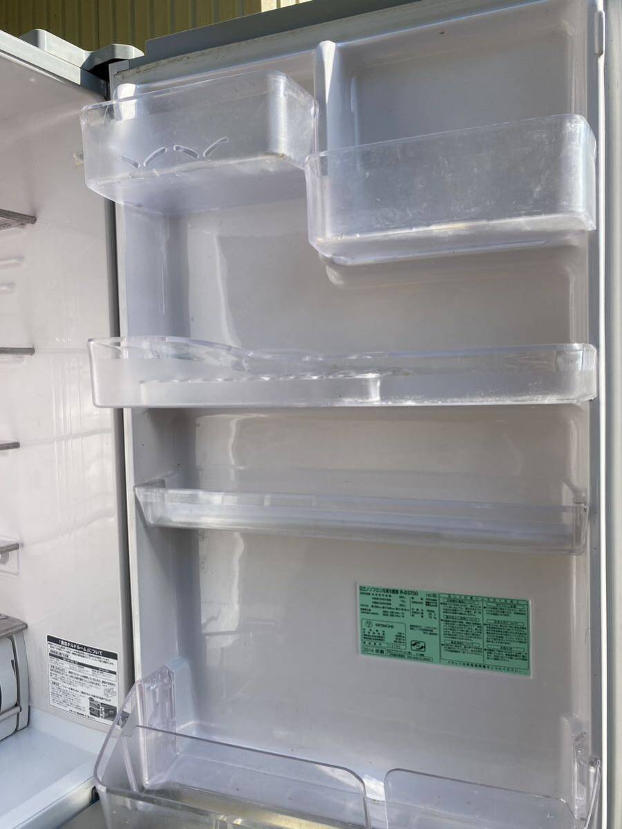A♪ 日立 HITACHI R-D3700 XS 真空チルドV冷蔵庫 365L 右開き 3ドア ノンフロン冷凍冷蔵庫 直接引き取り歓迎さいたま市_画像4
