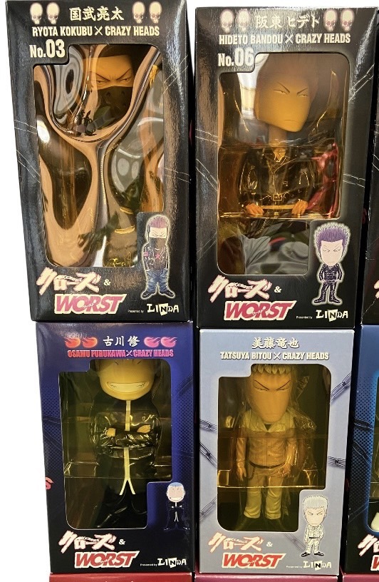 1円スタート『新品未開封』フィギュアおまとめ クローズ&WORST CRAZY HEADS _画像2