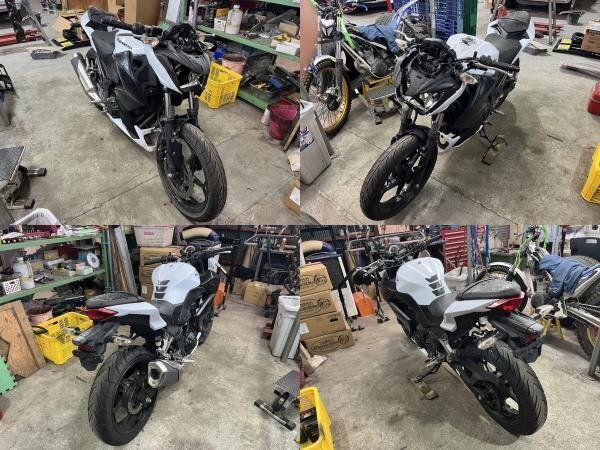 カワサキ Z250 ER250C クラッチワイヤー K123-4_解体前の車両画像