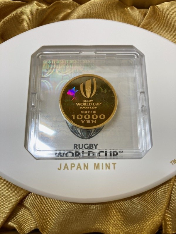 ★平成31年　ラグビーワールドカップ2019日本大会記念１万円金貨 プルーフ貨幣セット １枚★_画像3