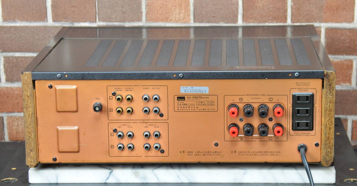 SANSUI AU-D907G Extra プリメインアンプ super feedforward＆DD/DC [整備品]の画像7