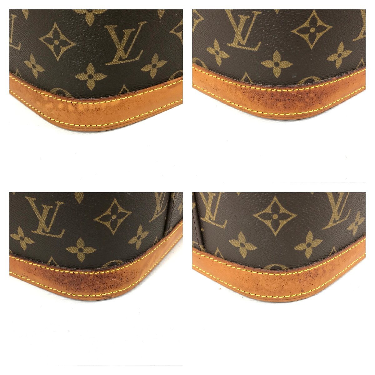 1 jpy ~ Louis Vuitton Louis Vuitton knee s vanity bag monogram cosme case M47280 F10-102