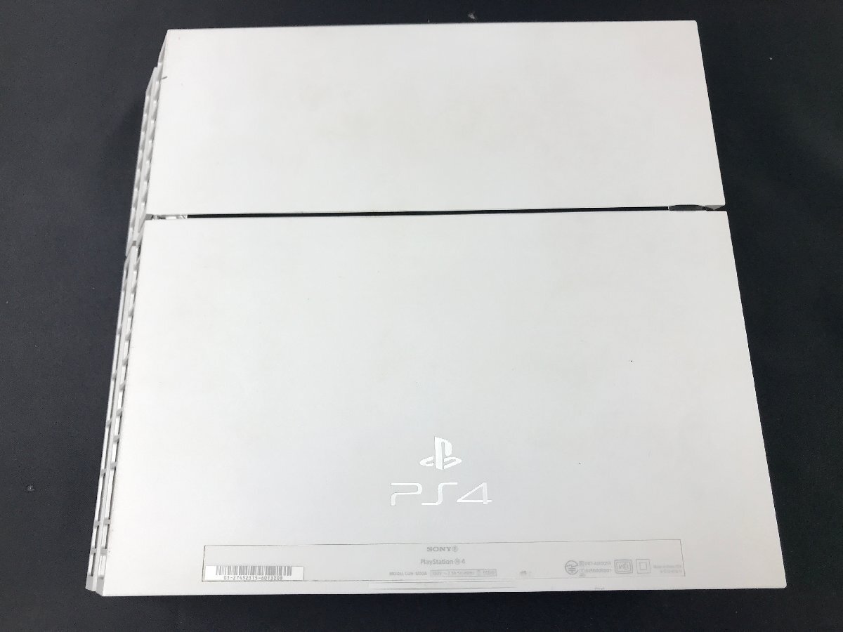 1円～ SONY ソニー Playstaion4 PS4 本体 CUH-1200A グレイシャーホワイト F05-08_画像6