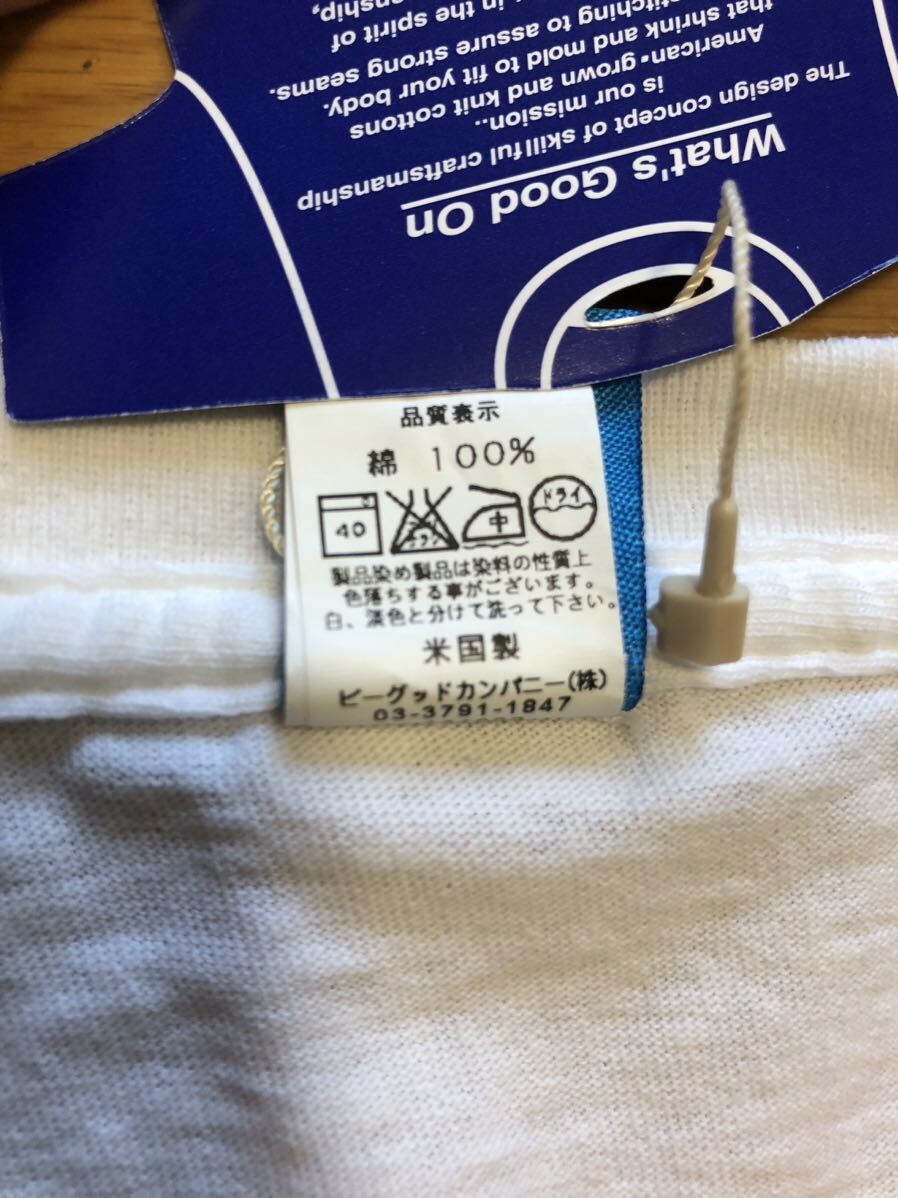 GOOD ON 新品未使用品　白 V ポケットTシャツ MADE IN USA Good on_画像6