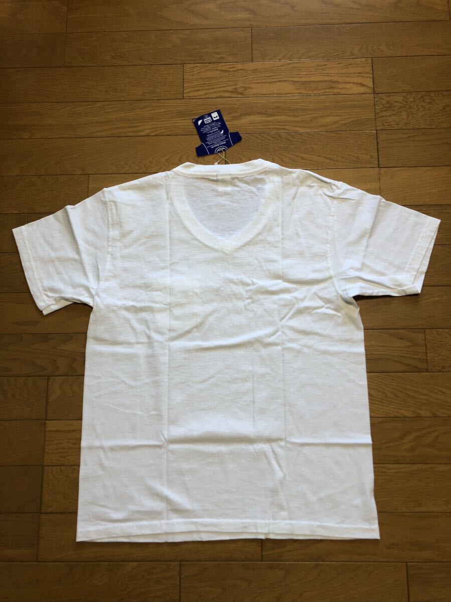 GOOD ON 新品未使用品　白 V ポケットTシャツ MADE IN USA Good on_画像3