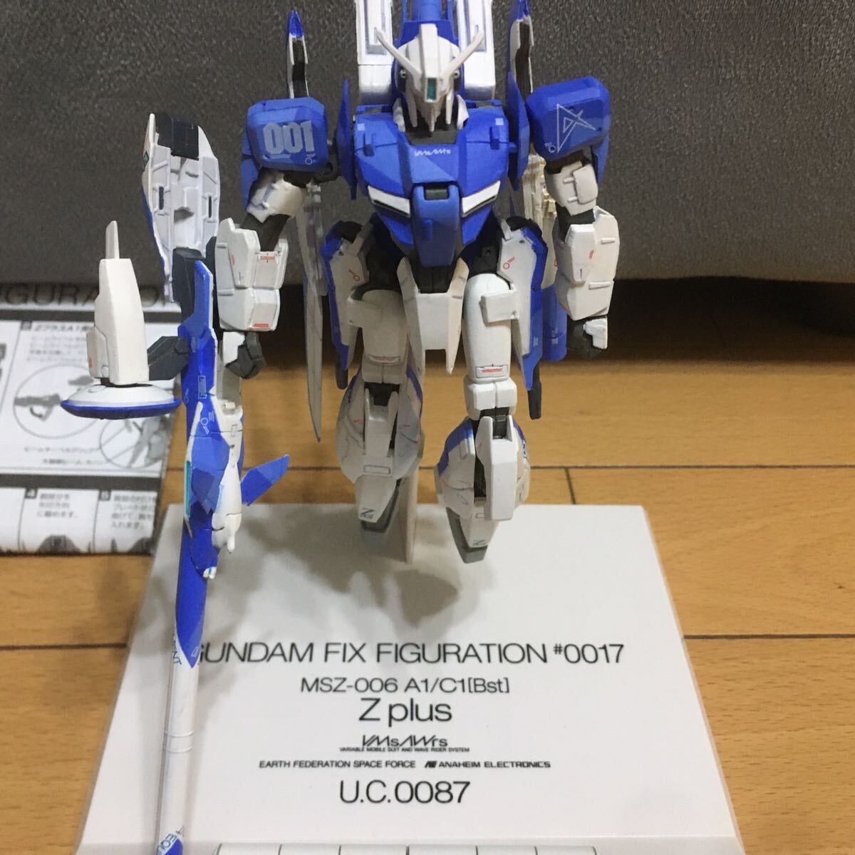 ガンダム GUNDAM FIX フィックス #0017a ゼータプラス Z Plus ブルー Blue ジャンク_画像2