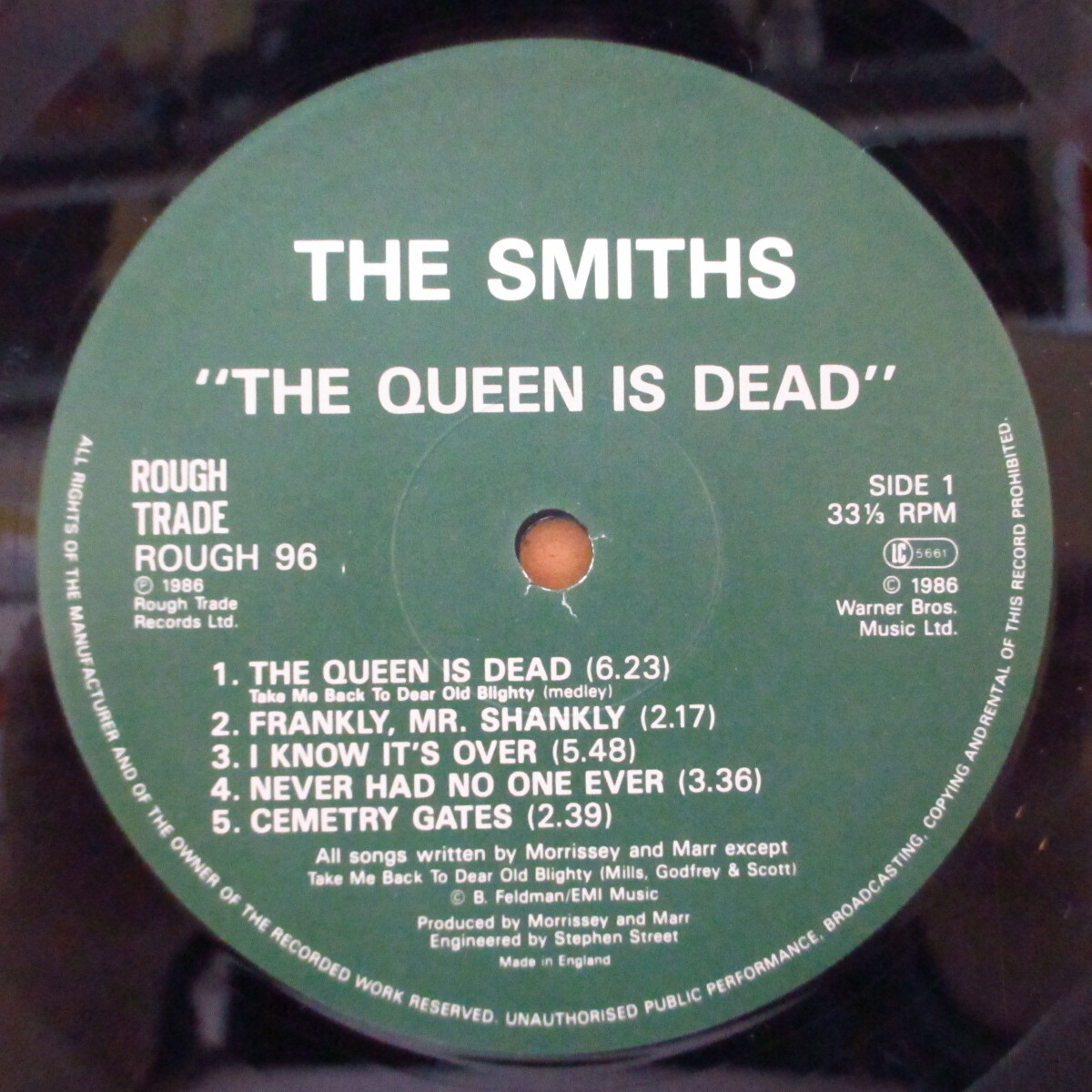 SMITHS， THE(ザ・スミス)-The Queen Is Dead (UK オリジナル LP+固紙インナー/光沢見の画像3