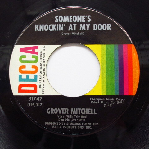 GROVER MITCHELL-Someone's Knockin' At My Door (ORIG.)_画像1