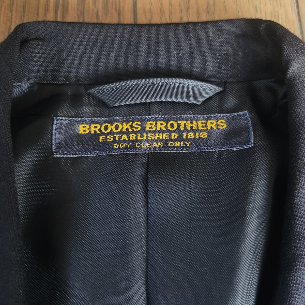 ★BROOKS BROTHERS製　定番ダブル紺ブレザー/テーラードジャケット　金ボタン ネイビー ダブルブレスト　ブルックスブラザース