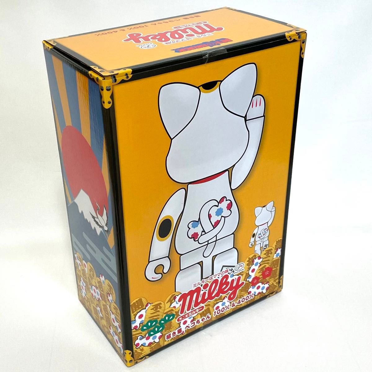 NY@BRICK 招き猫 ペコちゃん 100％ & 400％ メディコムトイ ベアブリック BE@RBRICK 新品未開封