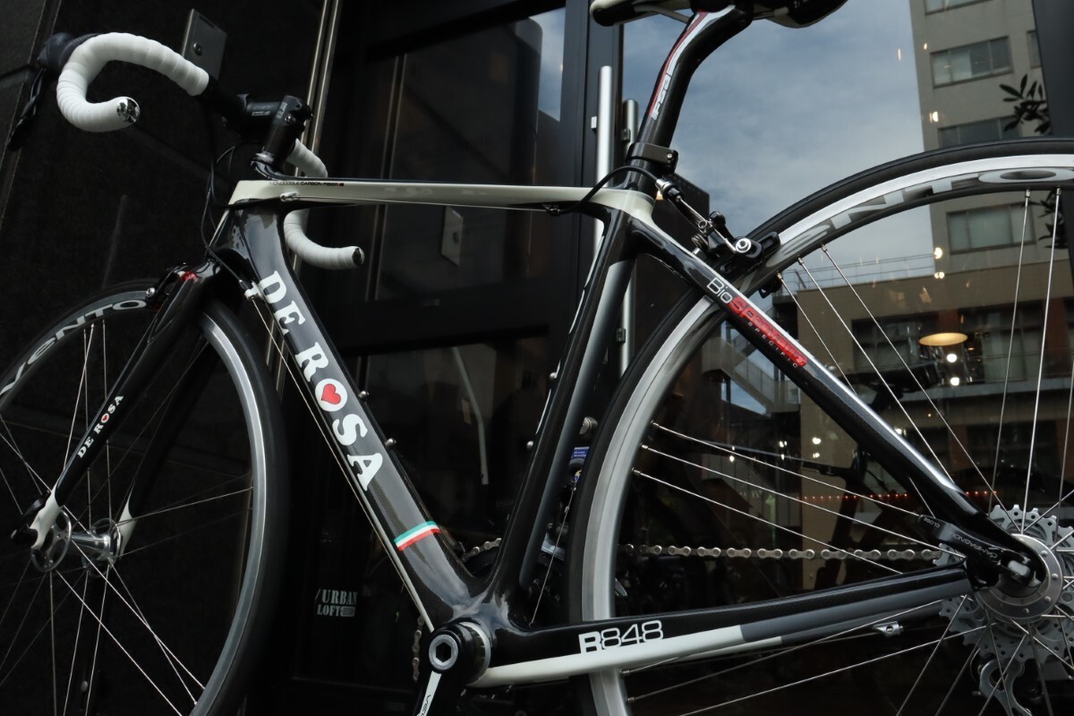 デローザ DE ROSA R848 2011モデル 42サイズ カンパニョーロ ヴェローチェ 10S カーボン ロードバイク 【東京南麻布店】_画像9