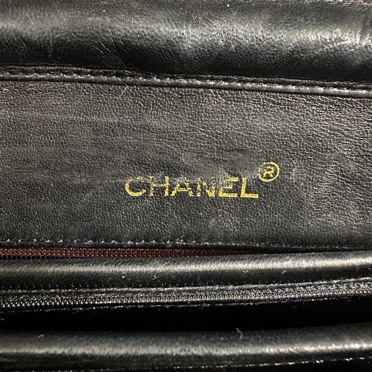 売り切り 美品 CHANEL シャネル マトラッセ チェーンショルダーバッグ シングルフラップ ターンロック ブラックの画像7