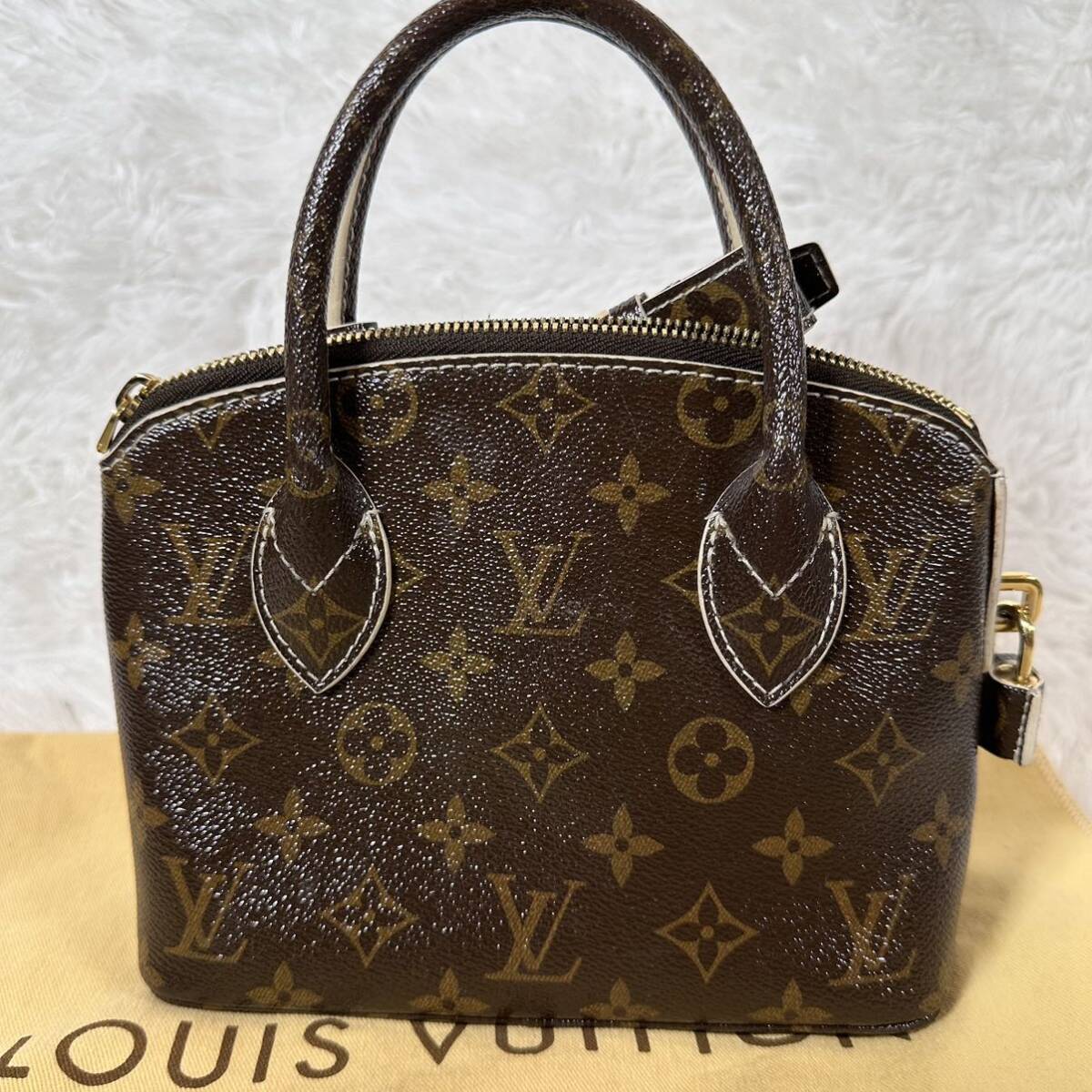 極美品　ルイヴィトン　LOUIS VUITTON ロックイットBB モノグラム　シャイニー　ハンドバッグM40599_画像2