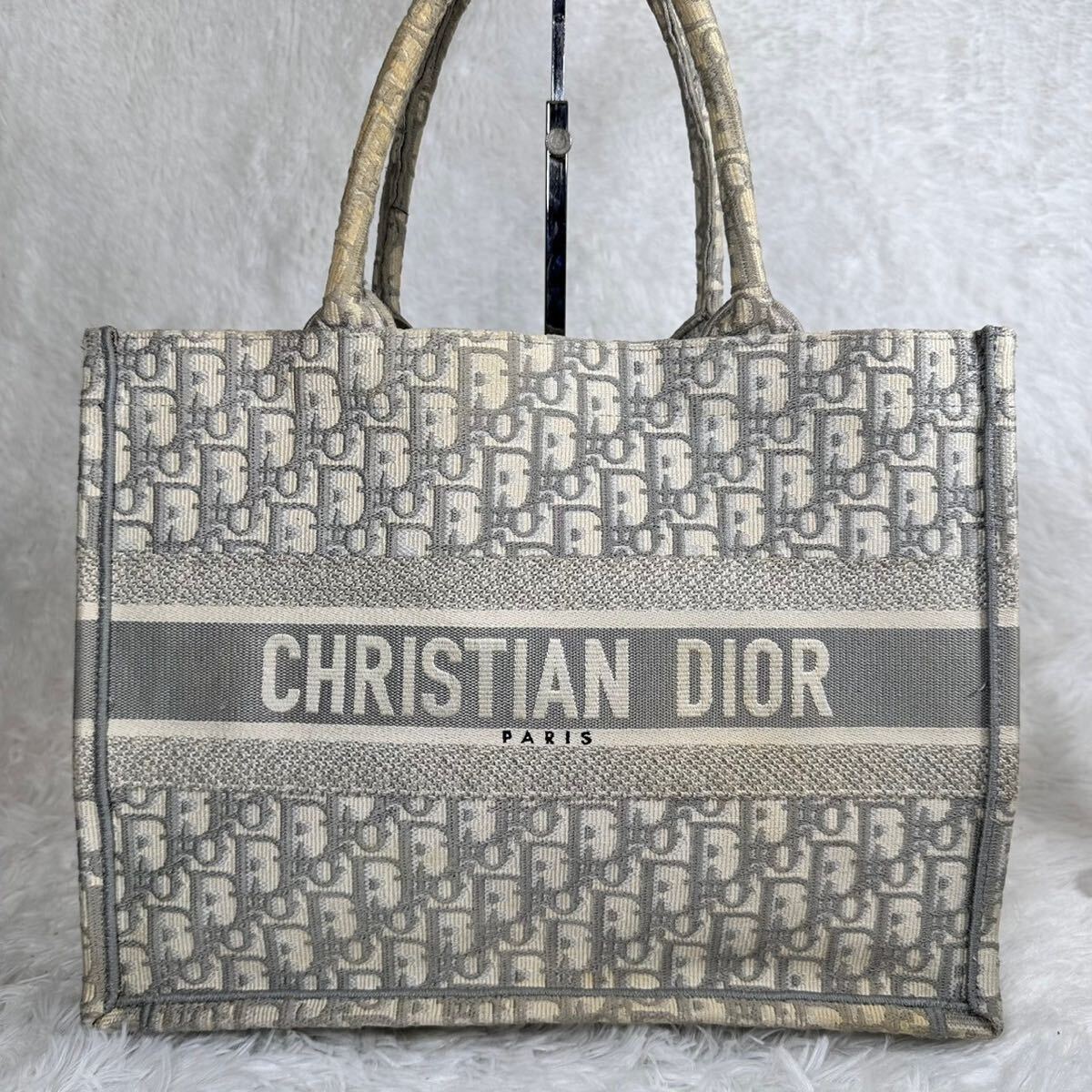  распродажа Christian Dior Dior книжка большая сумка Toro ta- парусина большая сумка 