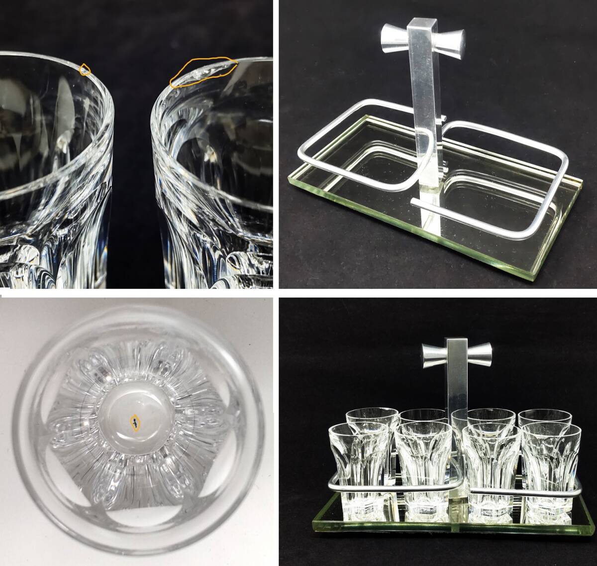 オールドバカラ BACCARAT アルクール Harcourt ショットグラス 8 オールドバカラ BACCARAT アルクール Harcourt ショットグラス 8