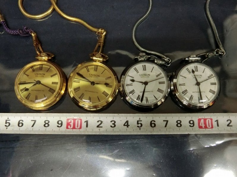 L5818 懐中時計 UNISON DELUXE SWISS ジャンク アナログ時計