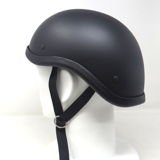 装飾用ハーフヘルメット　タイプ：ダックテール　HA-24－マットブラック－サイズXL_画像3